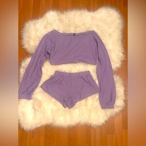 Zaful Women's Purple Sleepwear Set size M